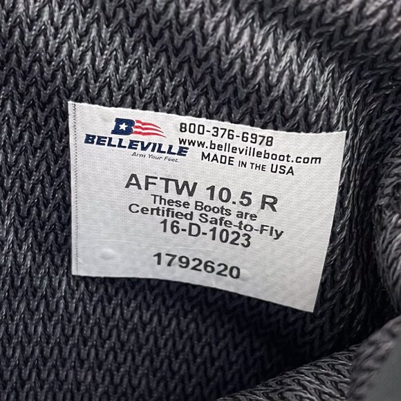 Belleville Combat Boot AFTW 16-D-1023 Goretex Vibram Safe Fly USA Made Size 10.5 - Picture 11 of 15